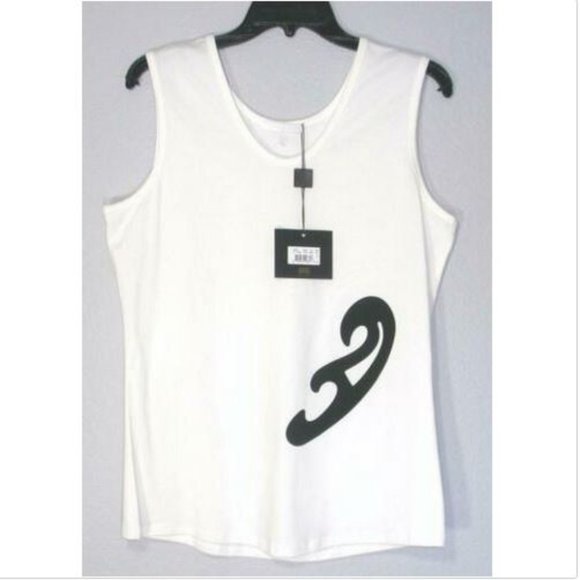 Narciso Rodriguez White Cotton Tank Top 44 - Picture 3 of 8